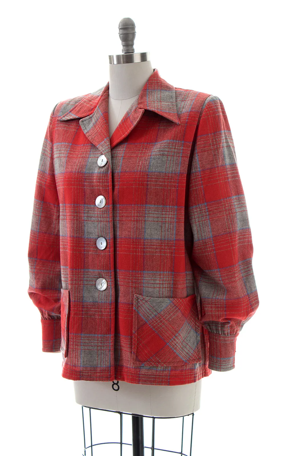 1950s Pendleton 49er Plaid Wool Jacket | large/x-large