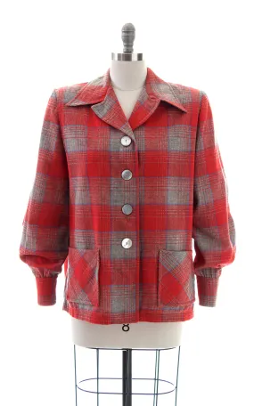 1950s Pendleton 49er Plaid Wool Jacket | large/x-large