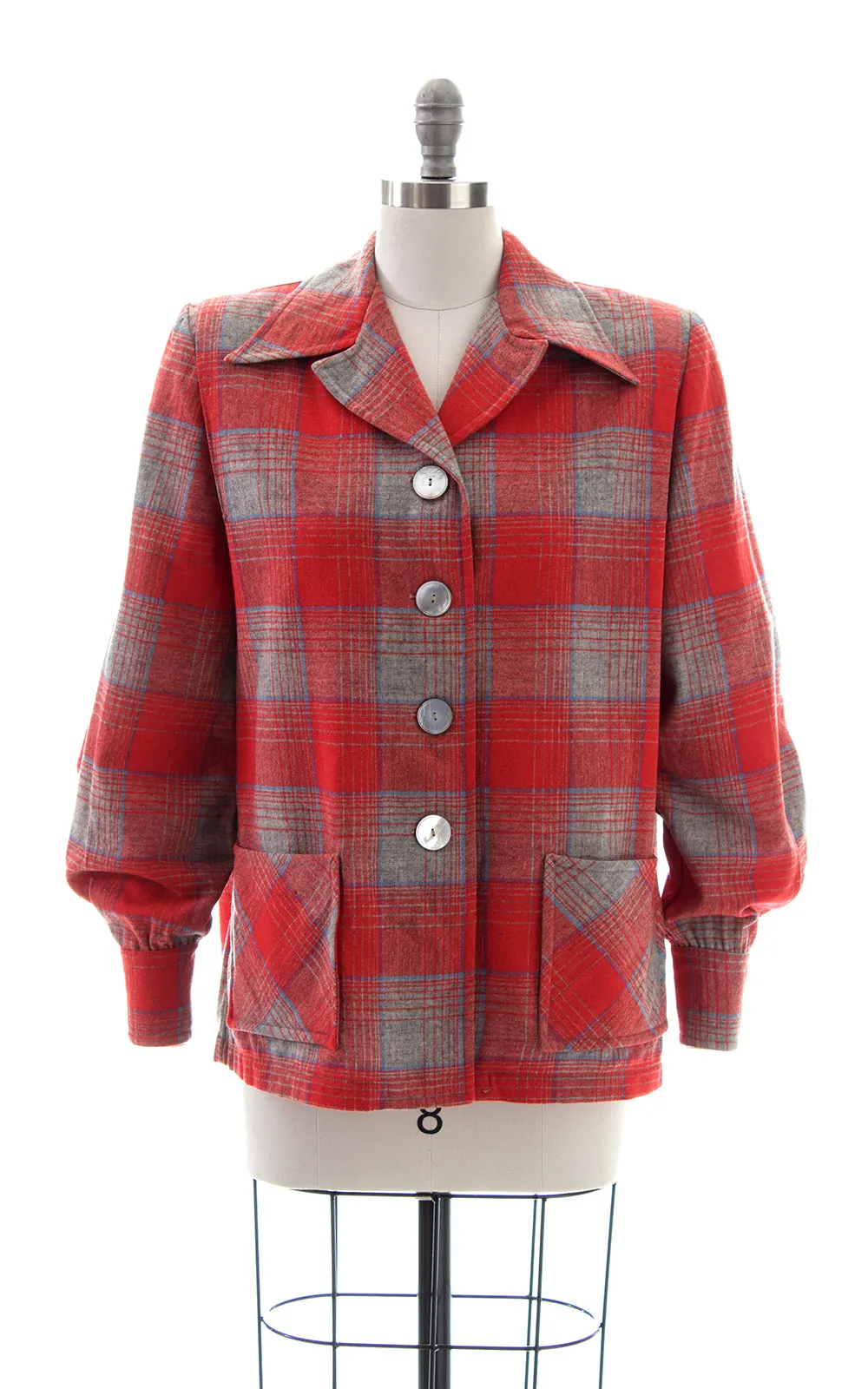 1950s Pendleton 49er Plaid Wool Jacket | large/x-large