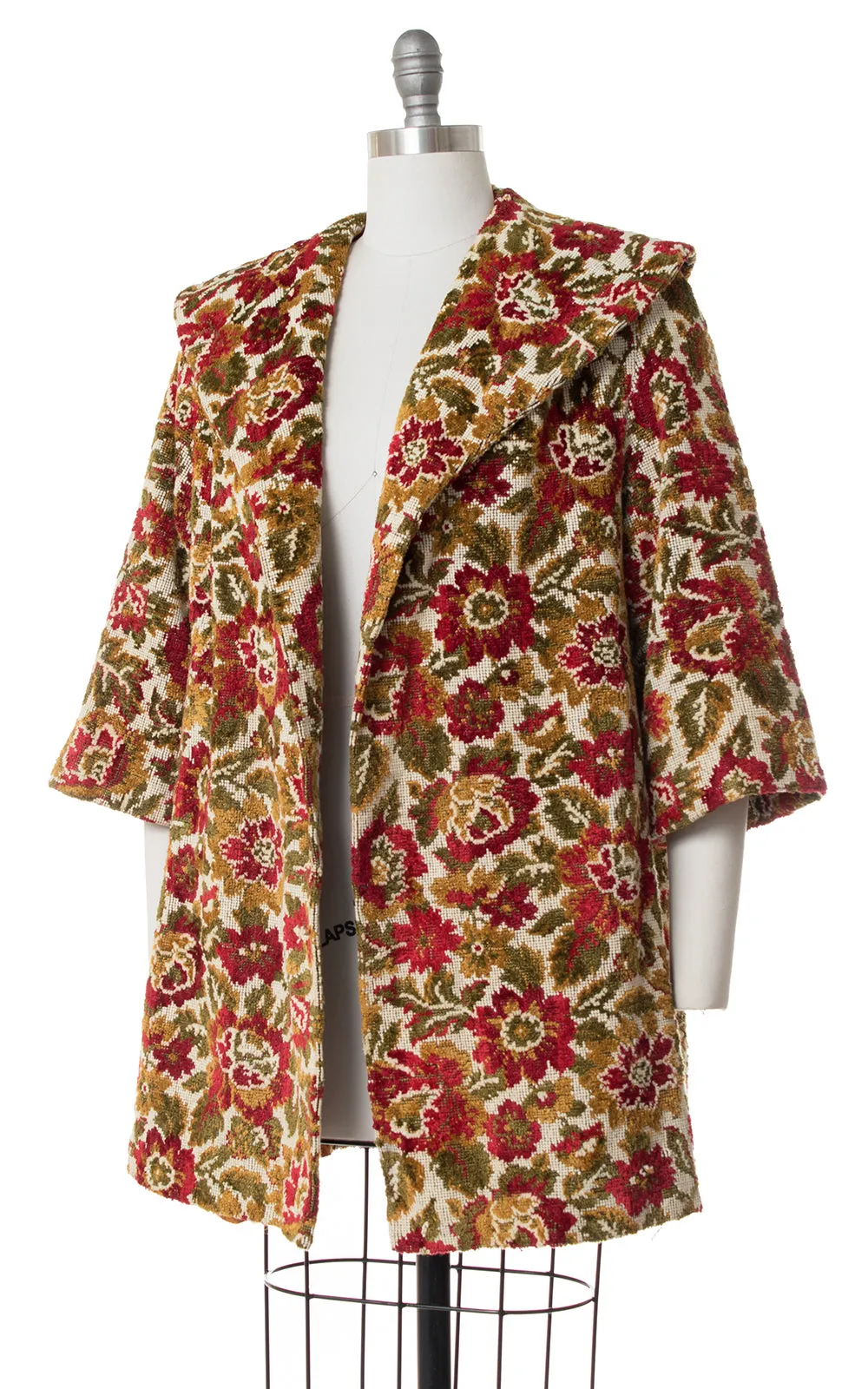1960s Floral Tapestry Swing Coat | small/medium