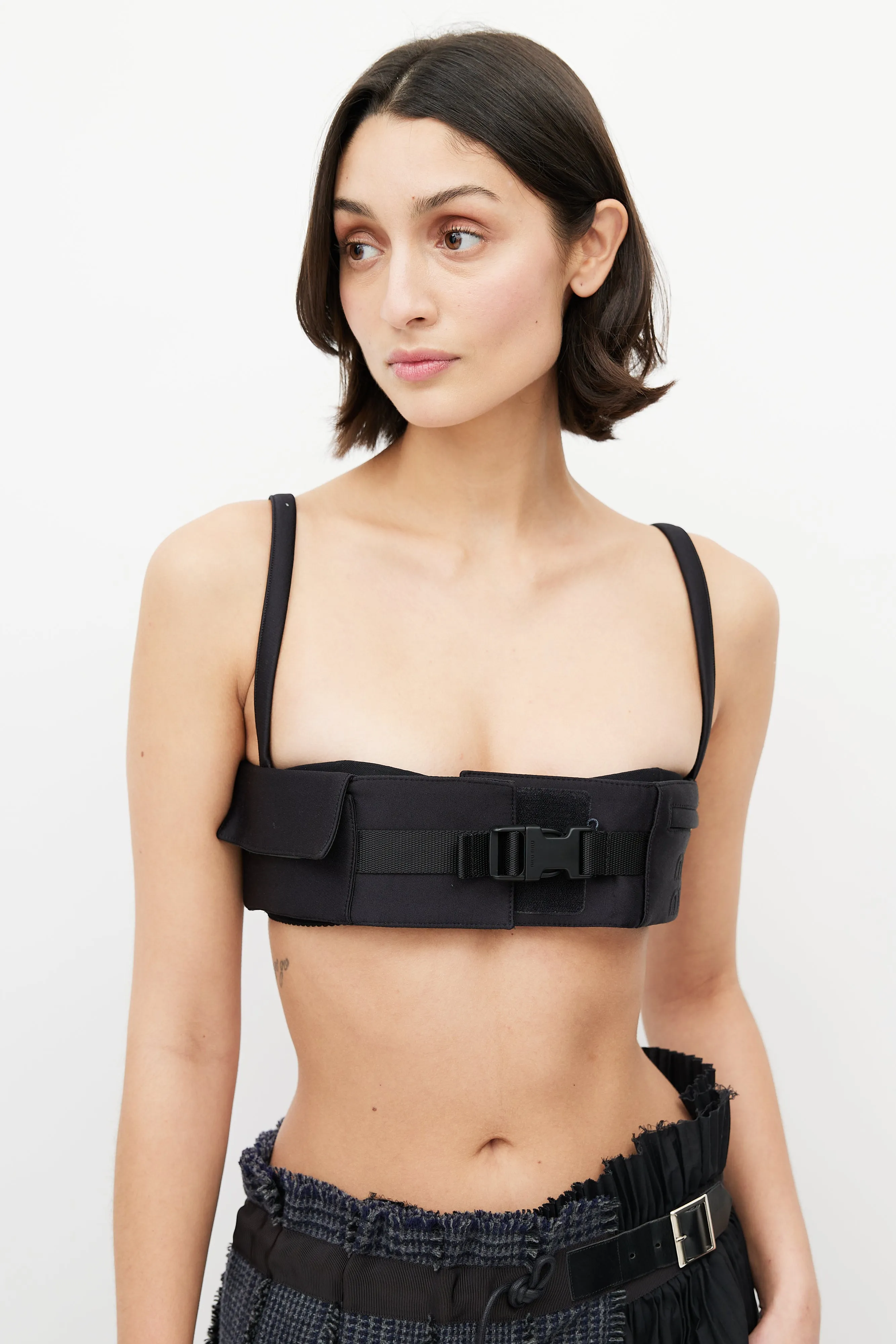 2023 Black Neoprene Cargo Bra