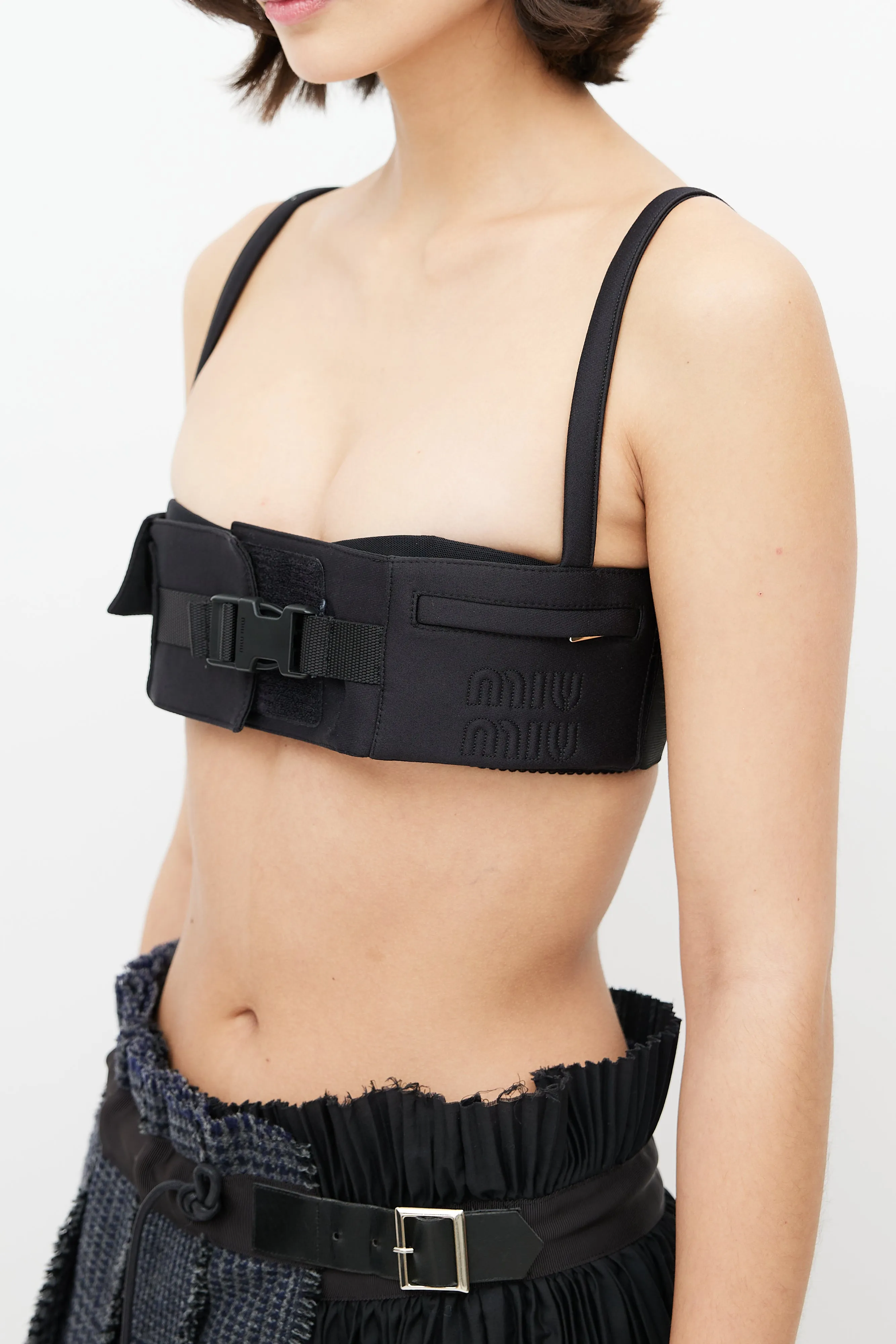 2023 Black Neoprene Cargo Bra