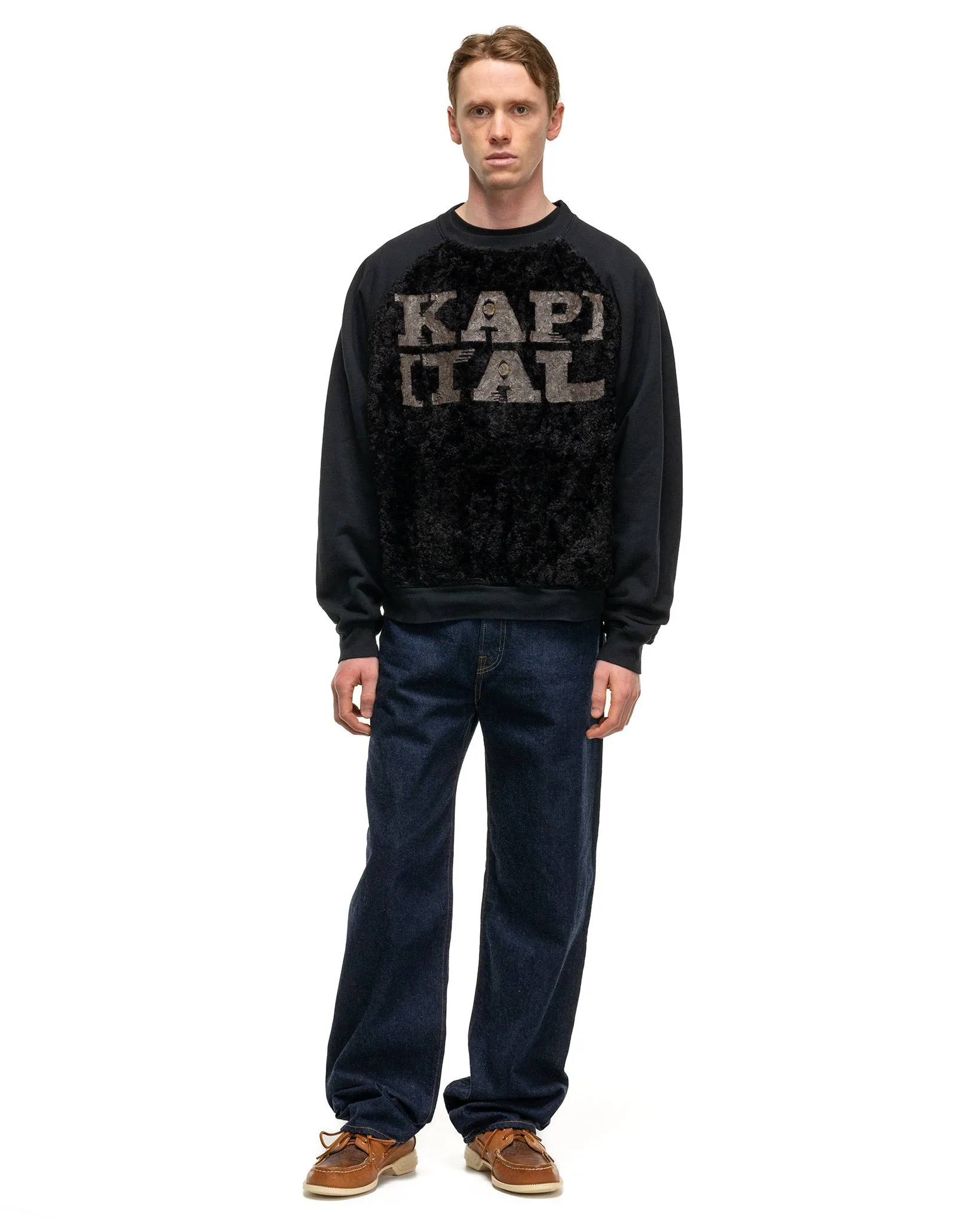 30/-SWTxFur GRIZZLY SWT (SPEAKEASY KAPITAL) Black