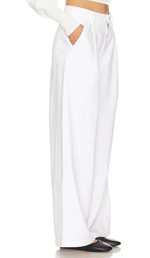 AGOLDE Ellis Trouser in White