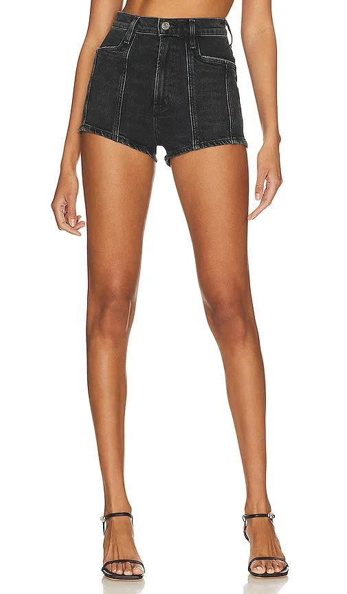 AGOLDE Nikita Denim Short in Black