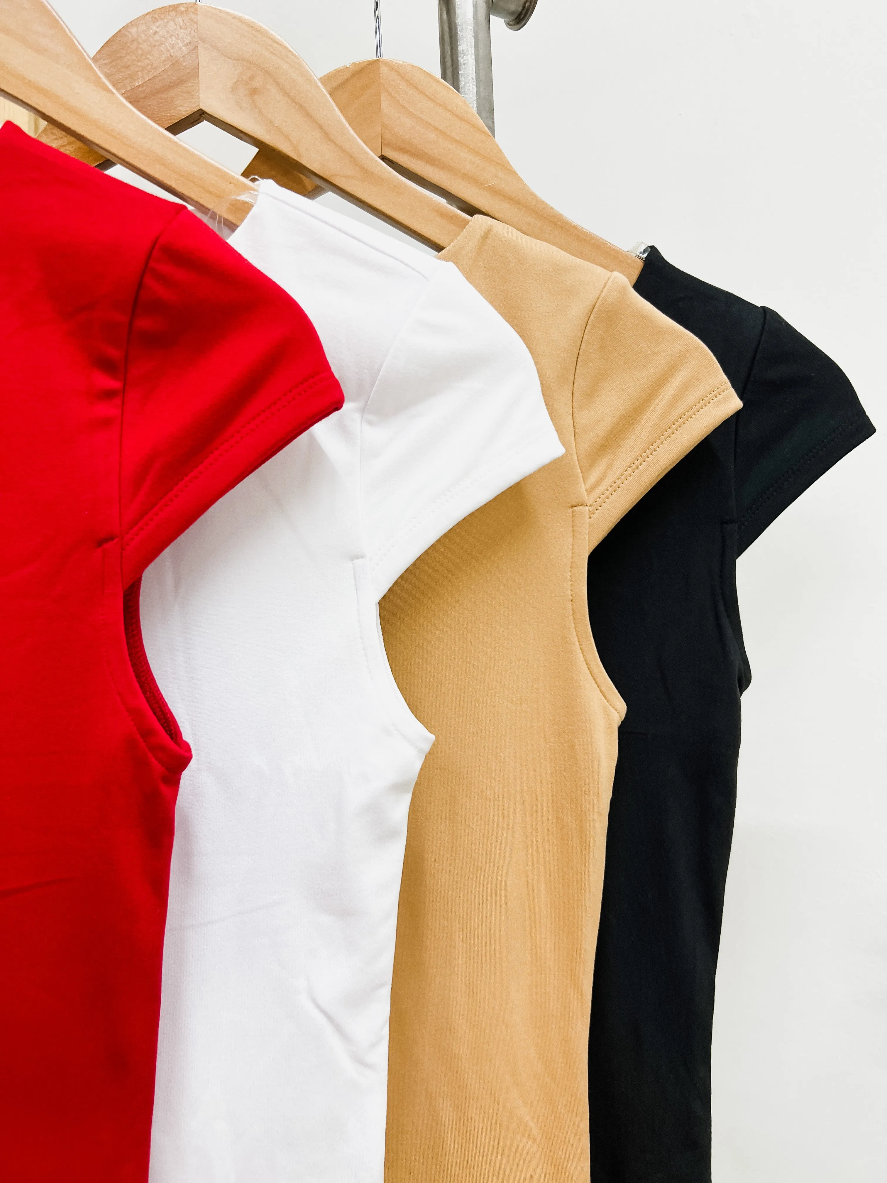 Aleah Boat Neck Double Layered Top