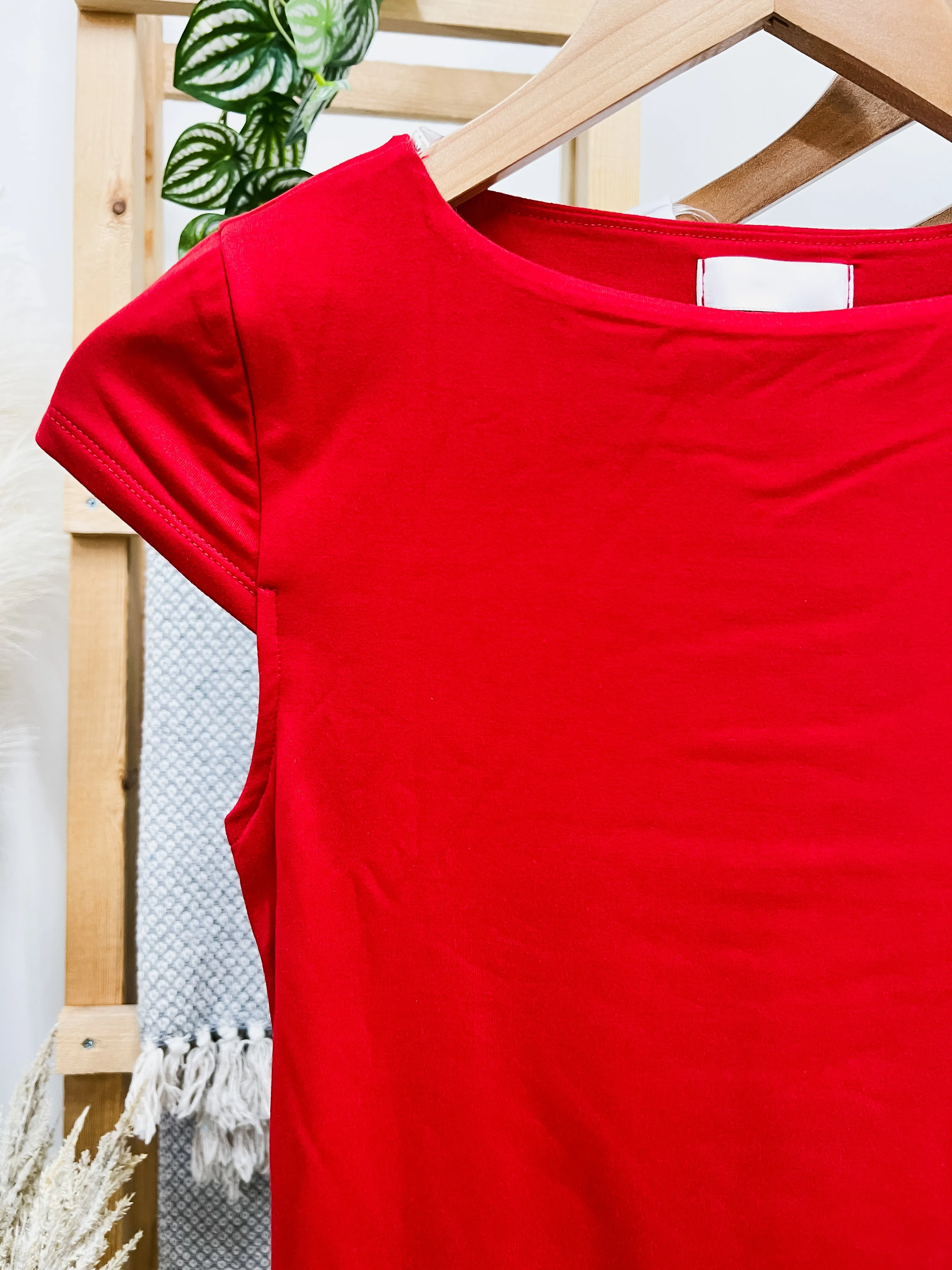 Aleah Boat Neck Double Layered Top