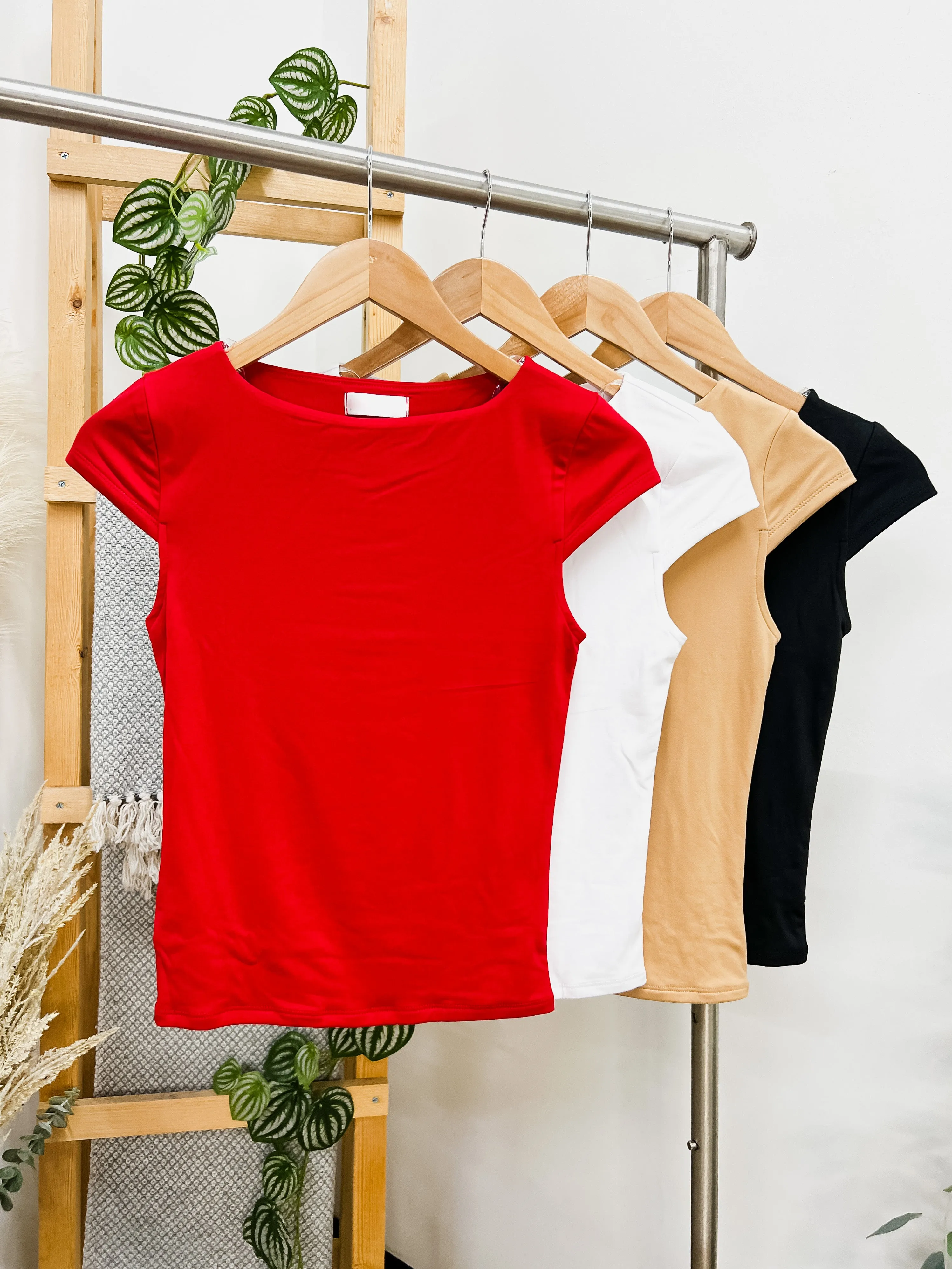 Aleah Boat Neck Double Layered Top
