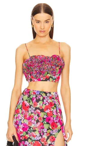 AMUR Sylvie Crop Top in Multi