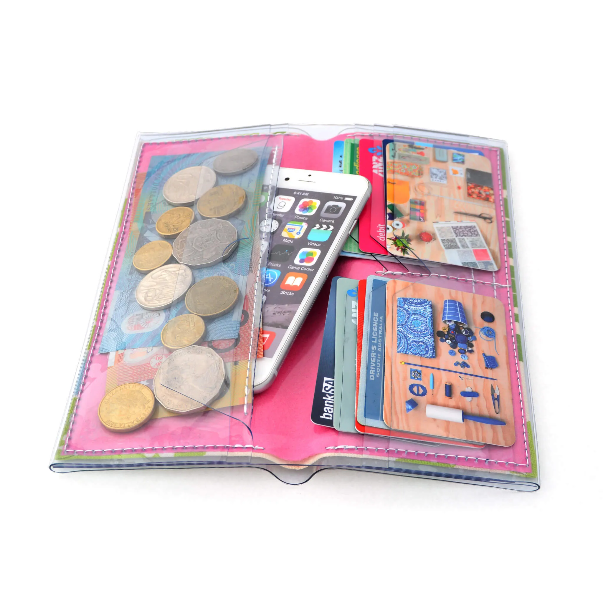 Bi-fold Clutch - Moonage daydream