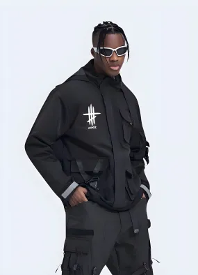 Black Techwear Jacket
