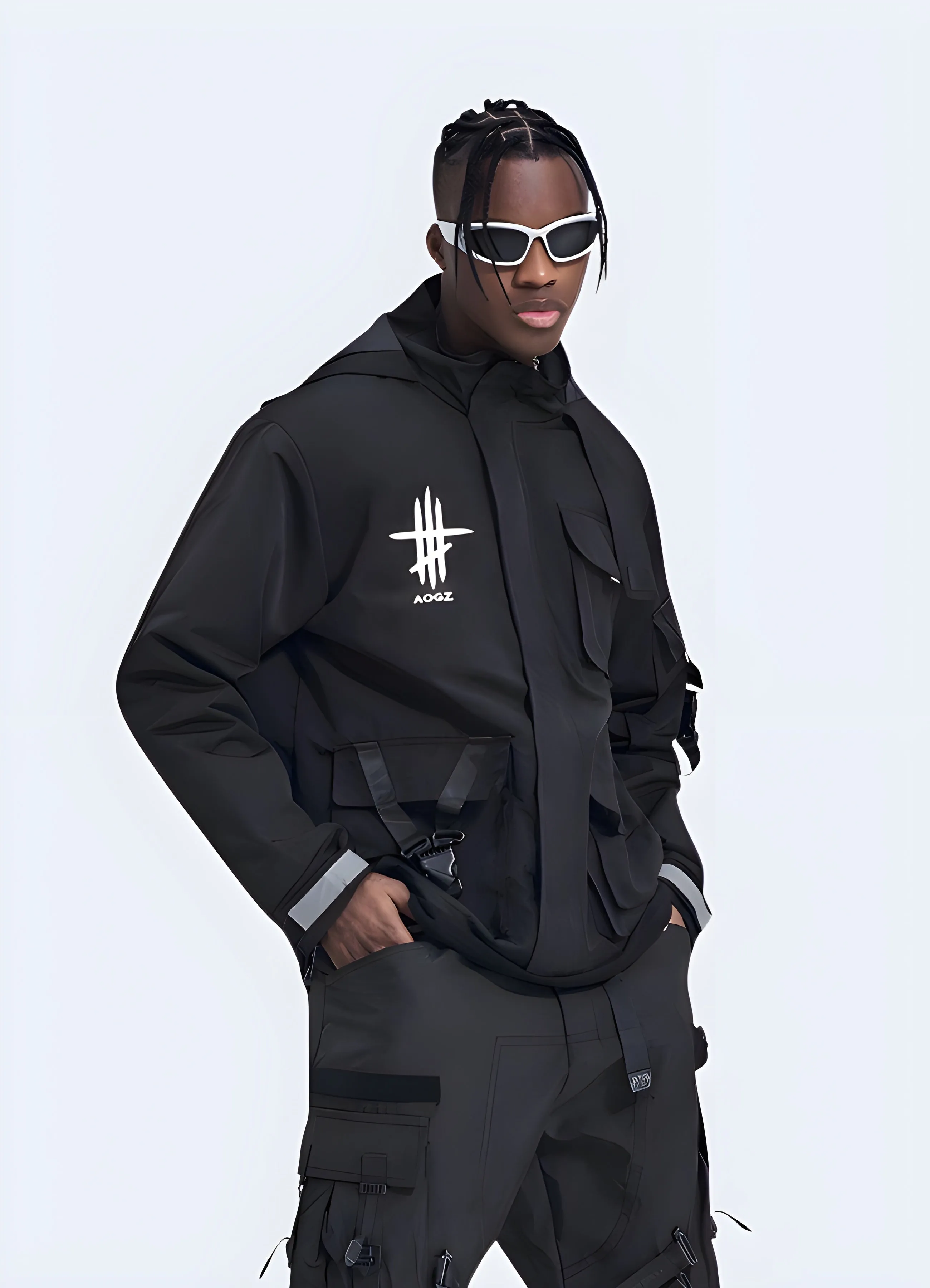 Black Techwear Jacket