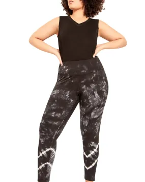 Brenna Active Legging | Black / White