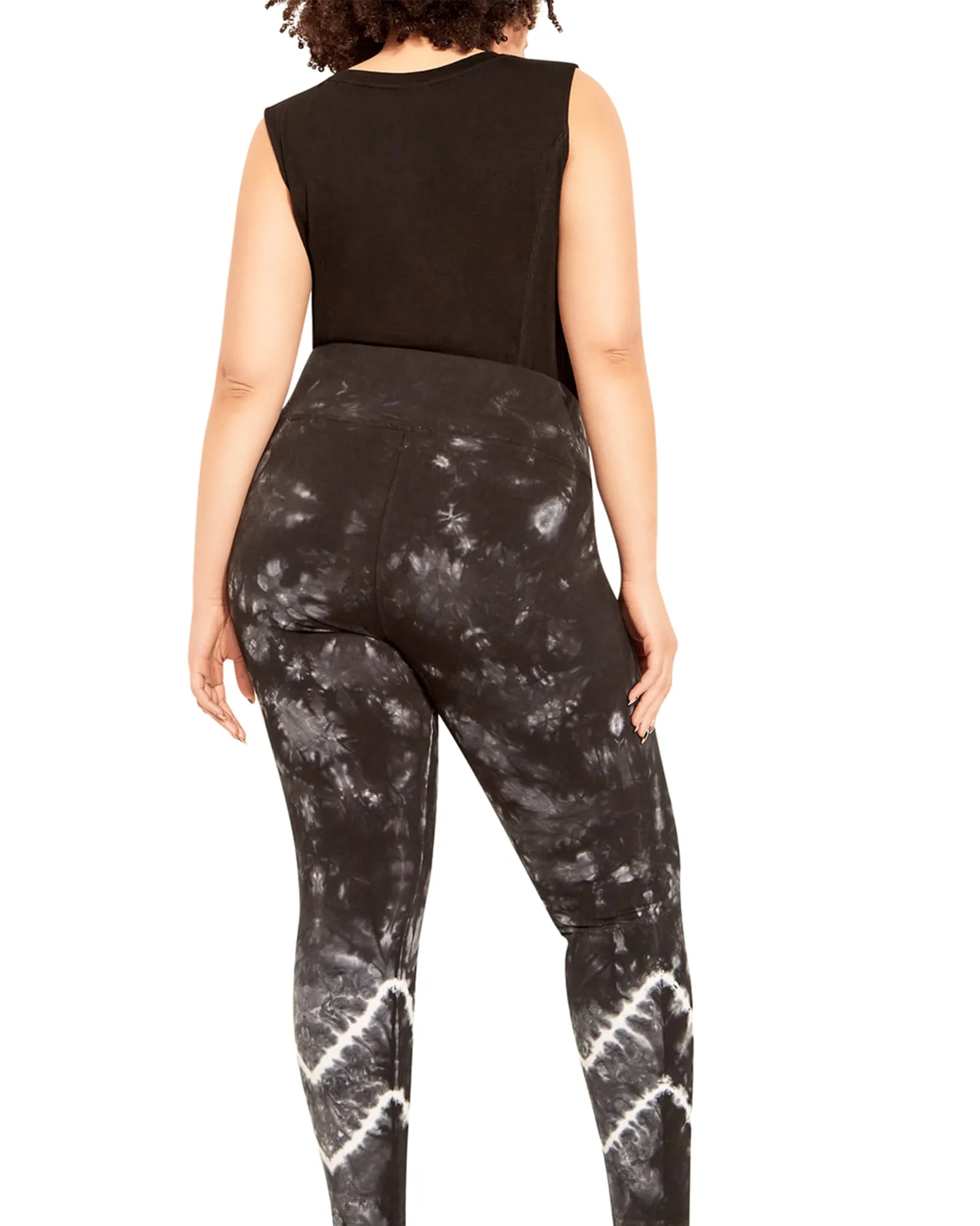 Brenna Active Legging | Black / White