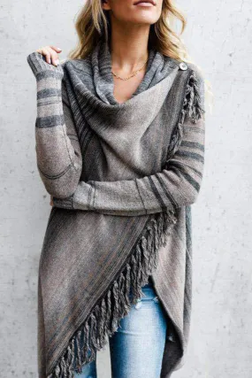 Casual & Stylish Print Tassel Patchwork Cardigans(5 Colors)
