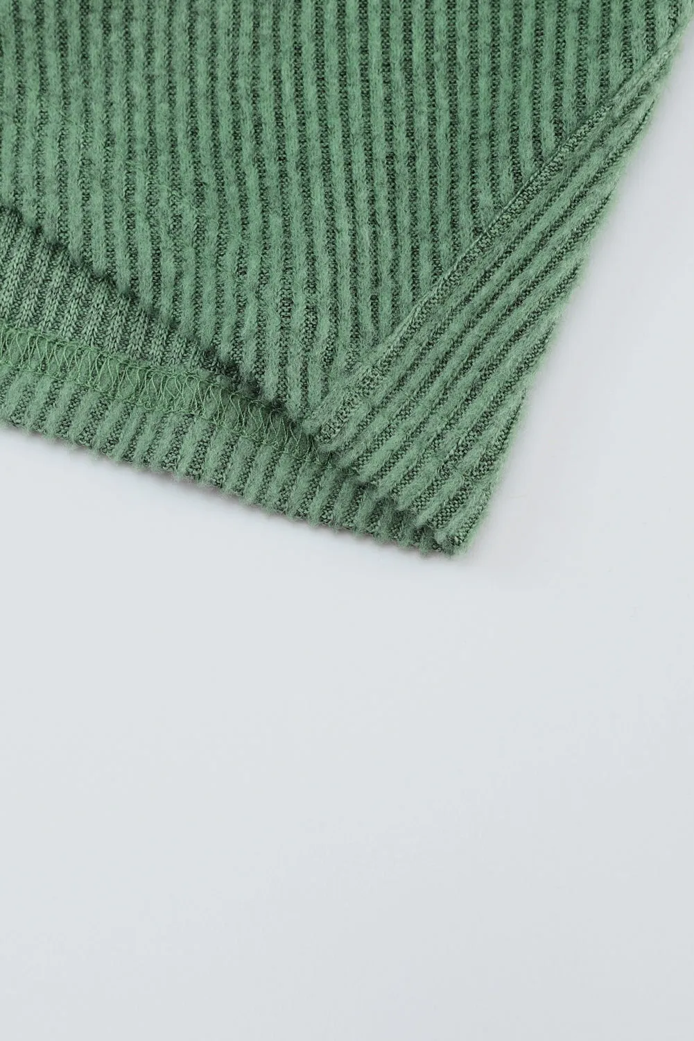 Casual Green Long Sleeve Top