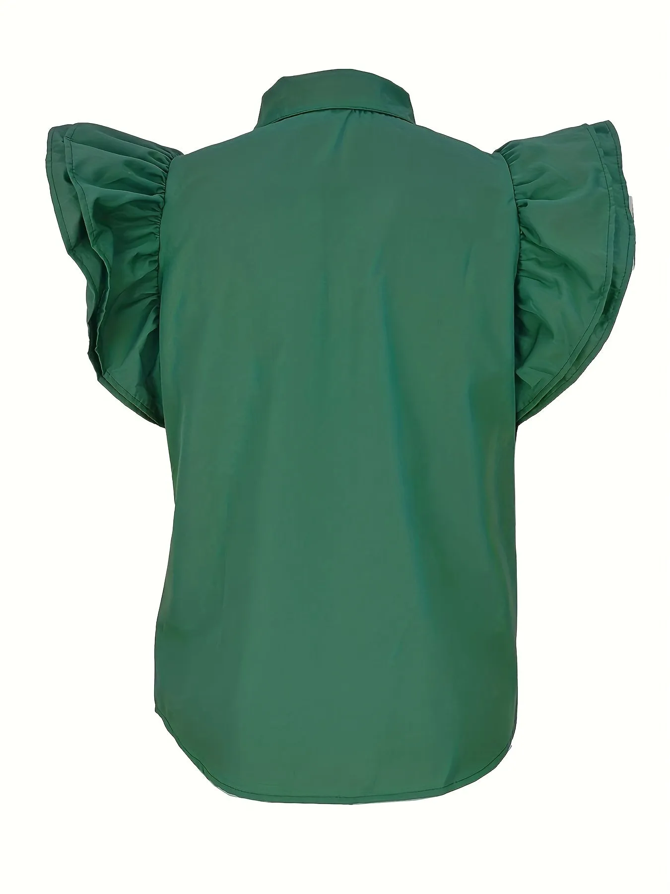 Casual Ruffle Sleeve Blouse