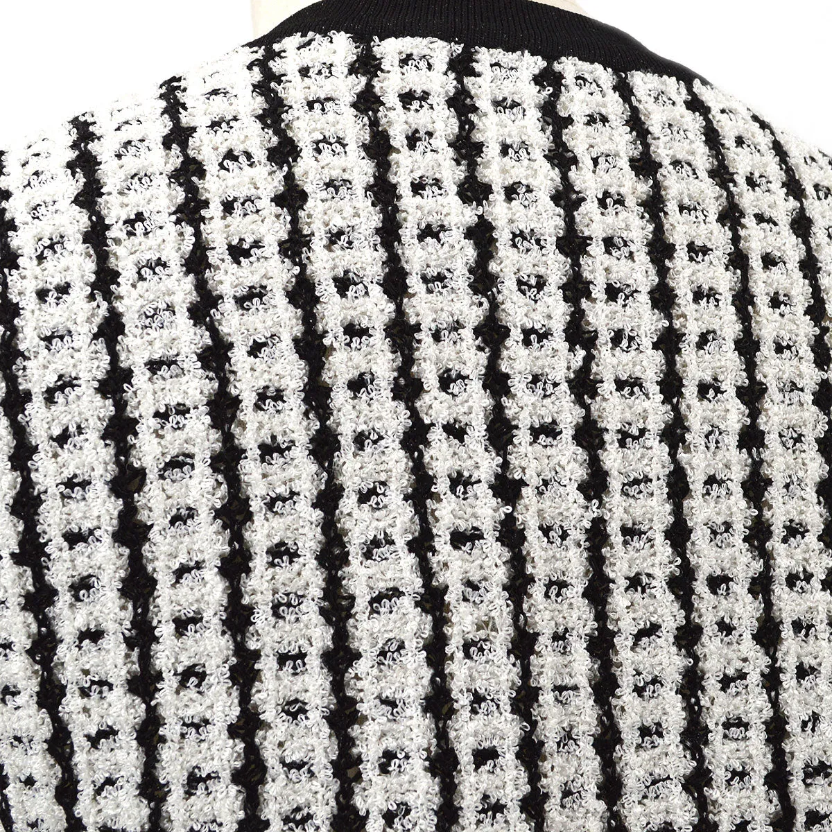 CHANEL 1997 Spring CC-button bouclé top and cardigan twinset #42