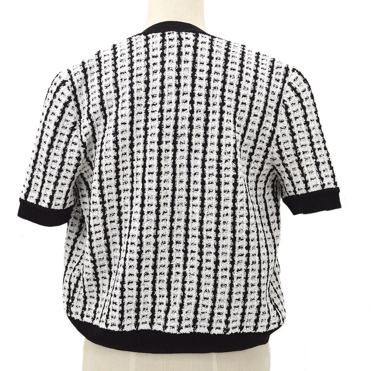 CHANEL 1997 Spring CC-button bouclé top and cardigan twinset #42