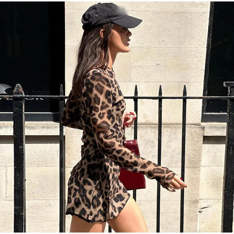 Chic Leopard Mini Dress