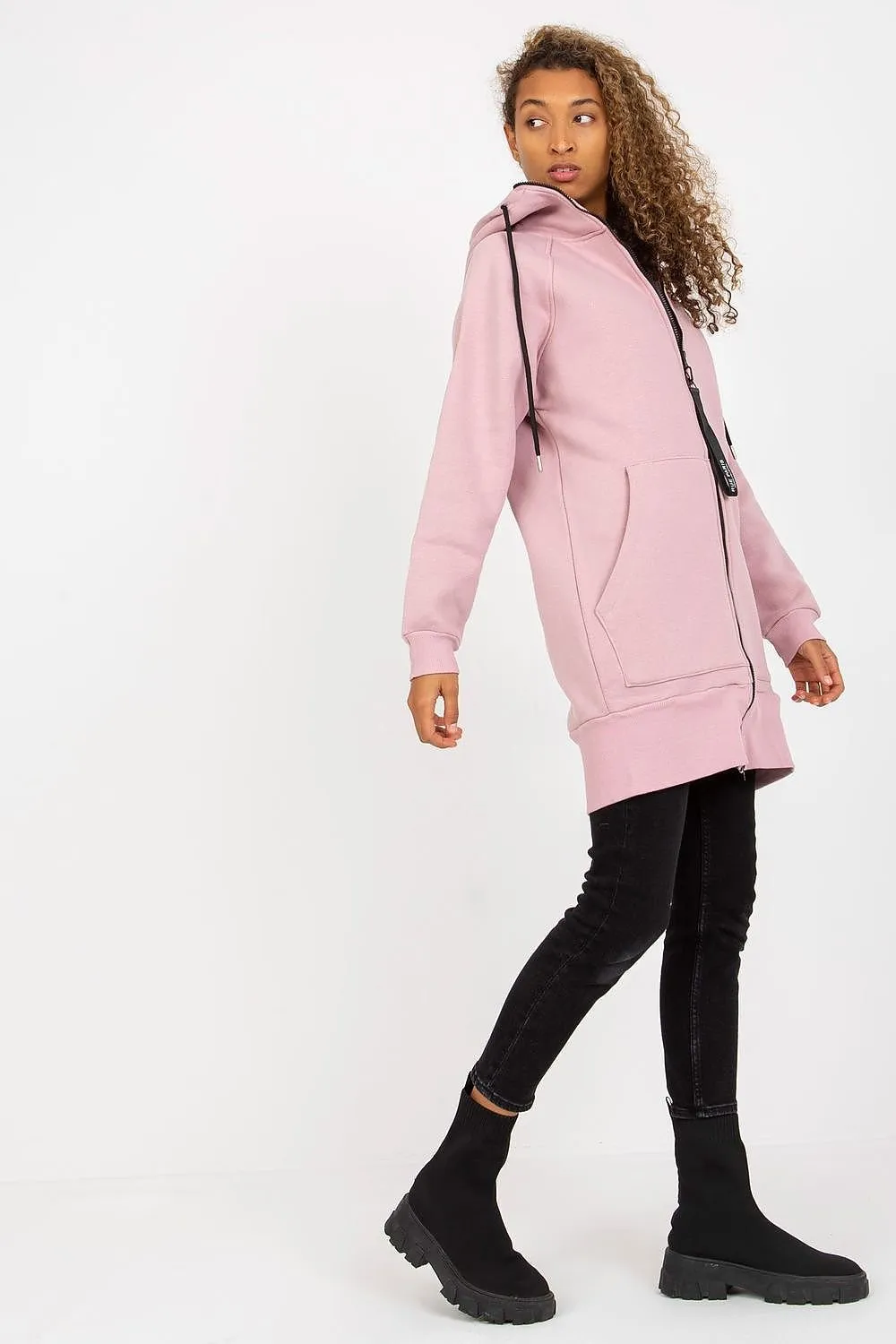 Chic Parisian Zip-Up Sweatshirt for Urban Style