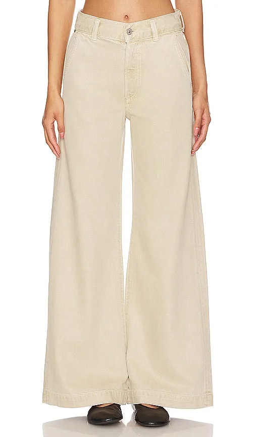Citizens of Humanity Beverly Trouser in Beige