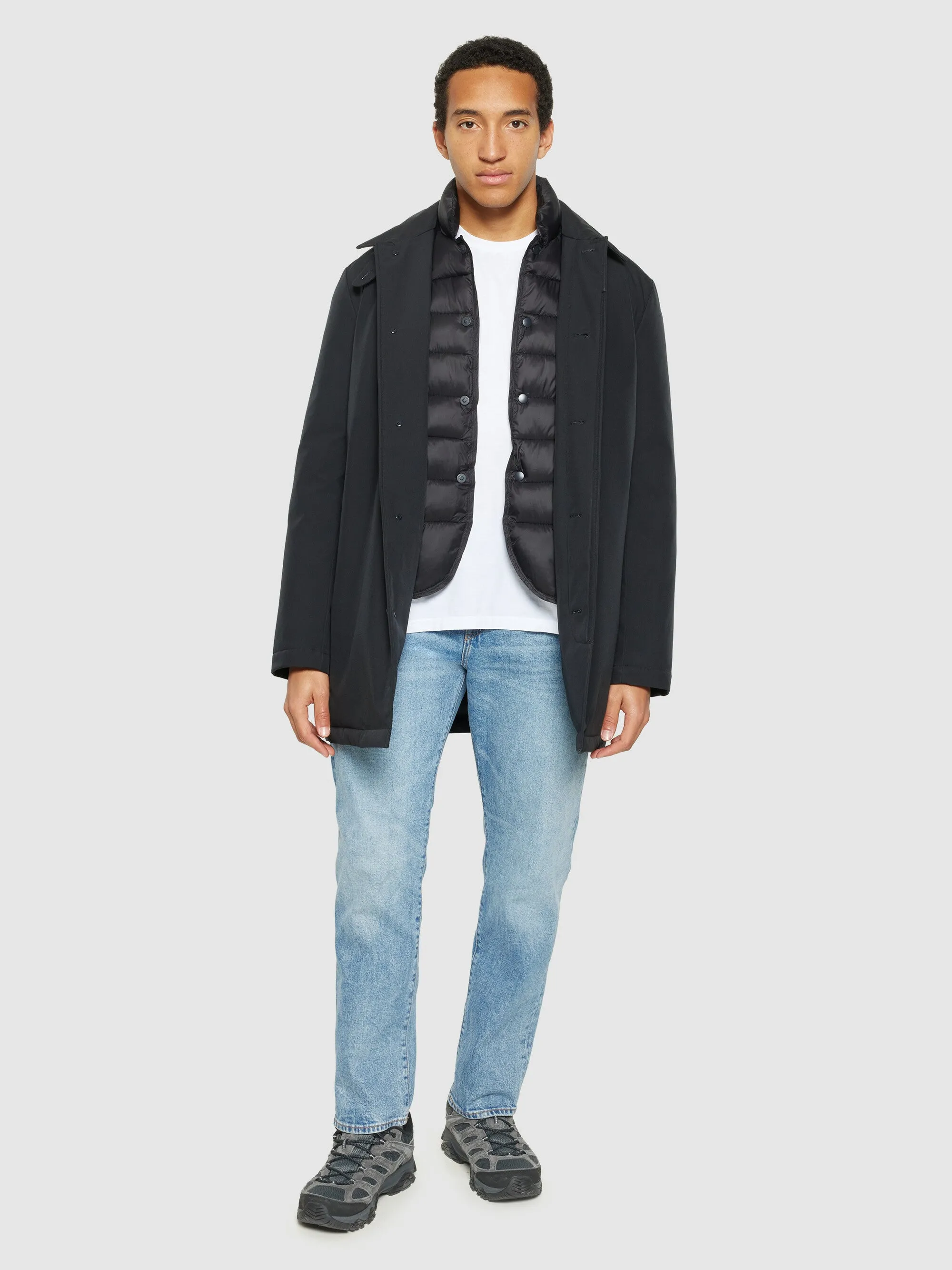 CLIMATE SHELL™ car coat jacket - GRS/Vegan - Black Jet