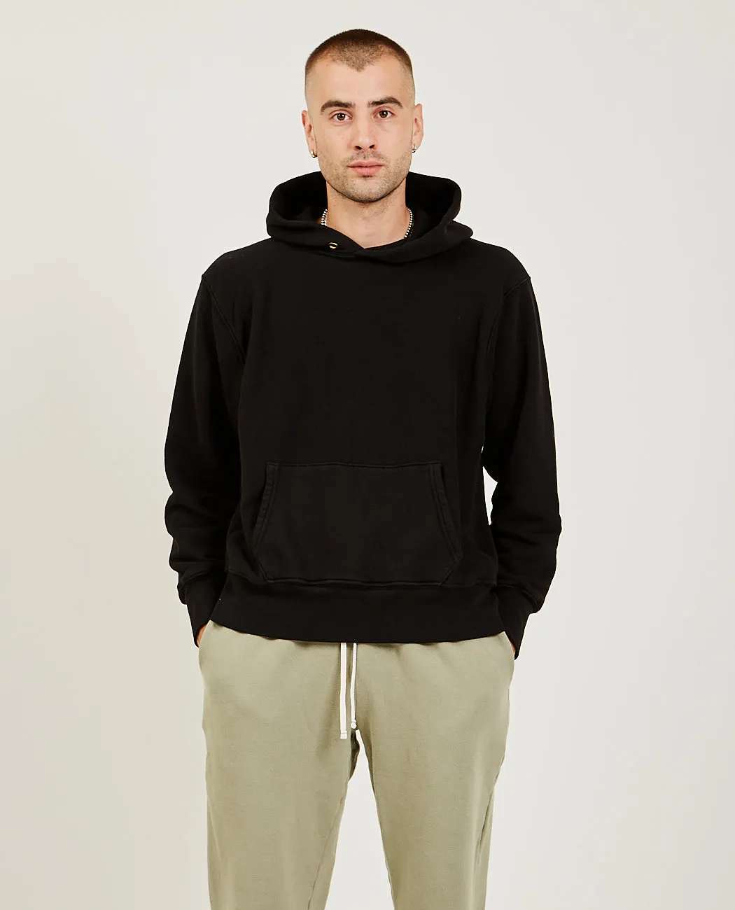 Cropped Hoodie Jet Black