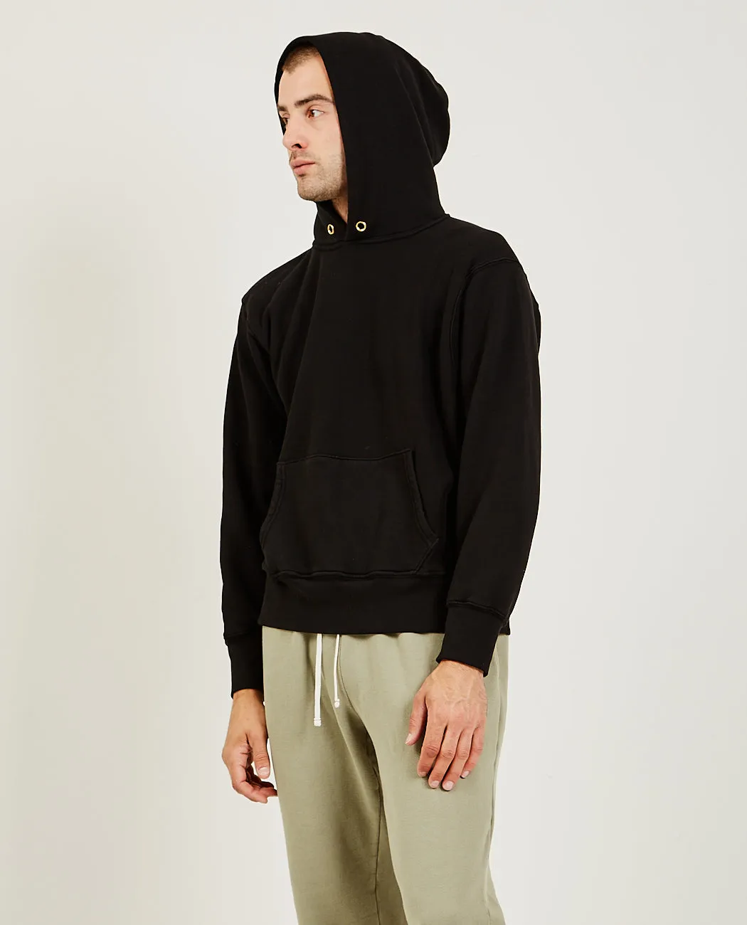 Cropped Hoodie Jet Black