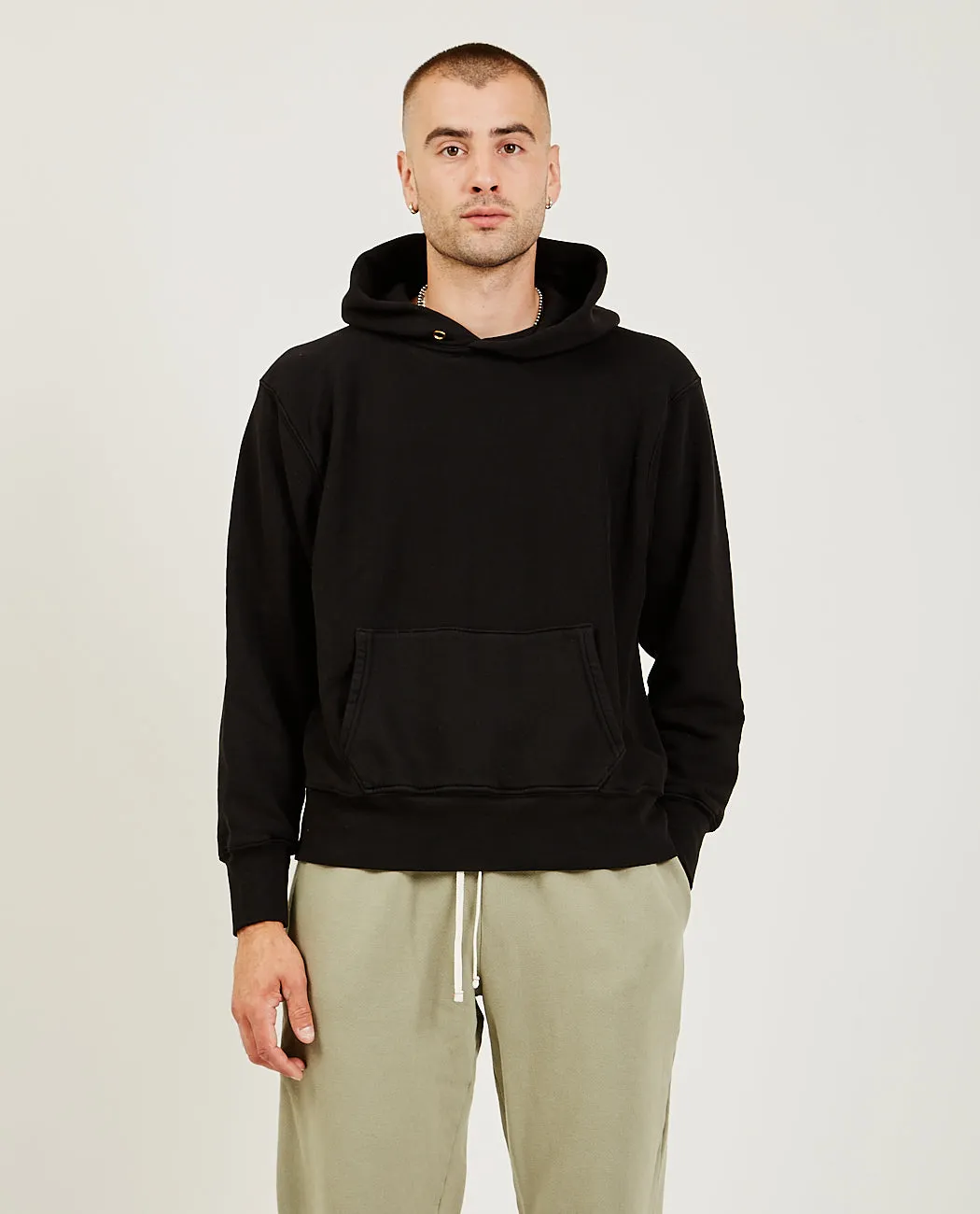 Cropped Hoodie Jet Black