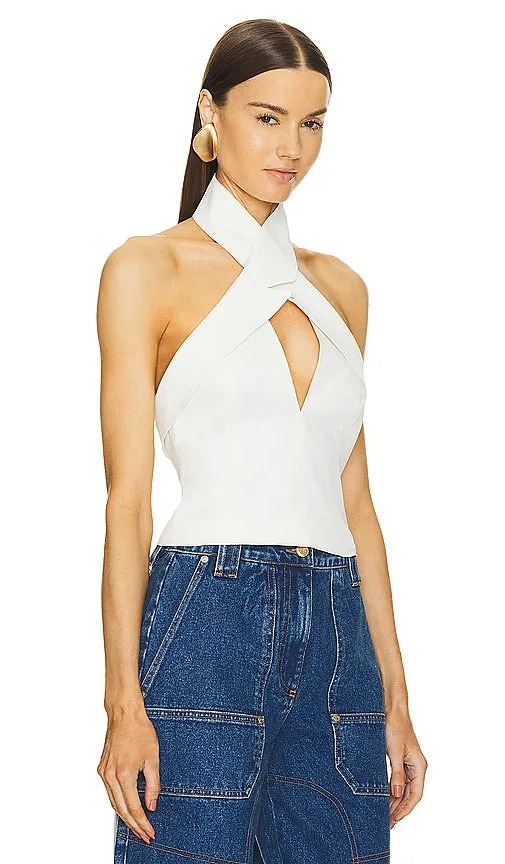 Cult Gaia Danil Top in White