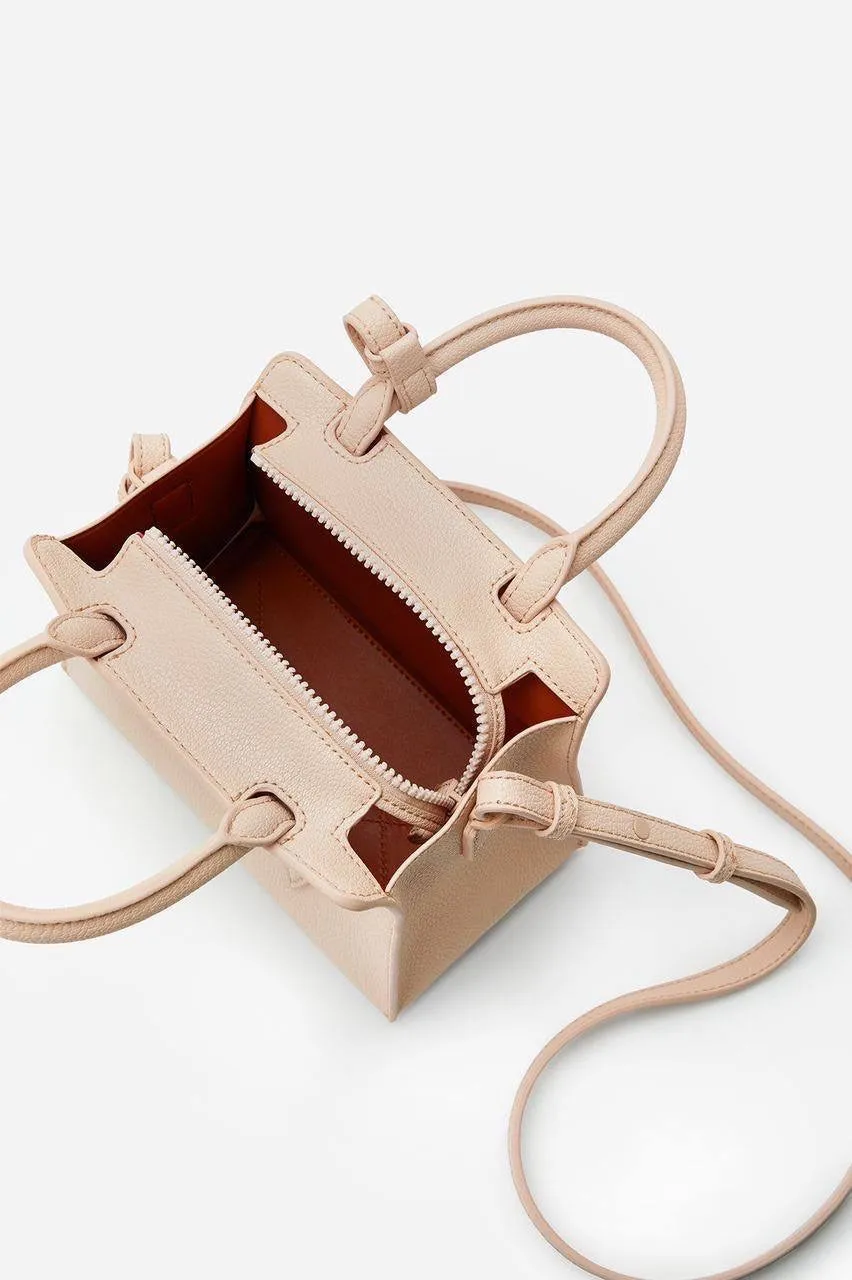 Double Top Handle Structured Bag