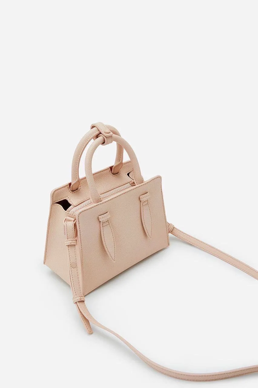 Double Top Handle Structured Bag