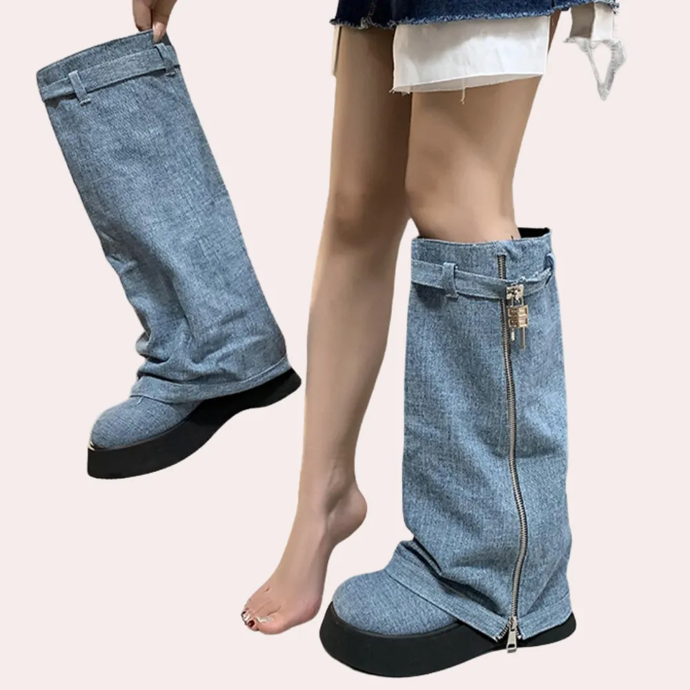 DULCE - Trendy Denim Laarzen voor Dames