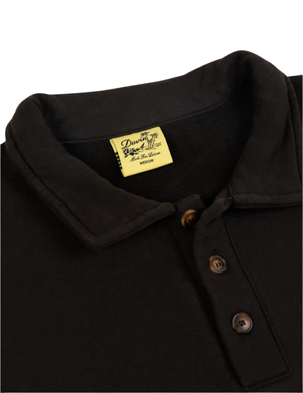 Duvin - Core Polo Fleece Black