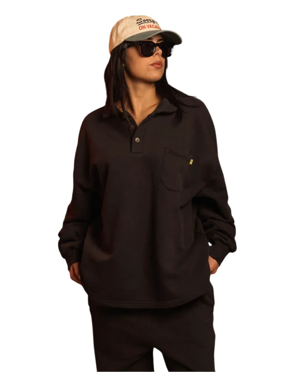 Duvin - Core Polo Fleece Black
