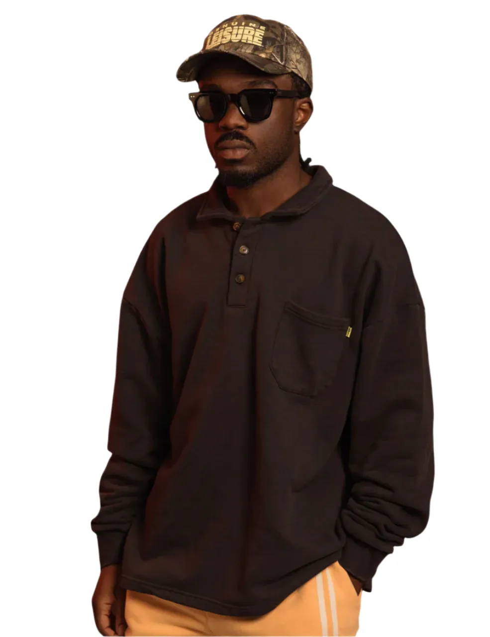 Duvin - Core Polo Fleece Black
