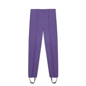Elegant Purple Viscose Pants