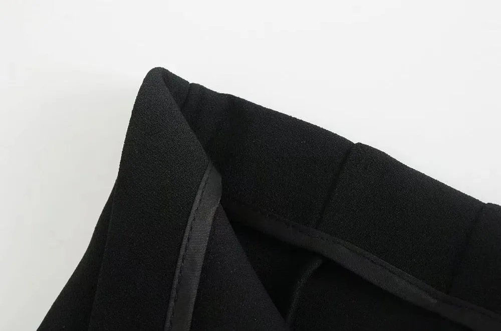 HIGH WAIST ASYMMETRIC MINI SKIRT