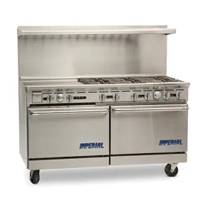 Imperial IR-6-G12 48" Natural Gas Range With 12" Griddle