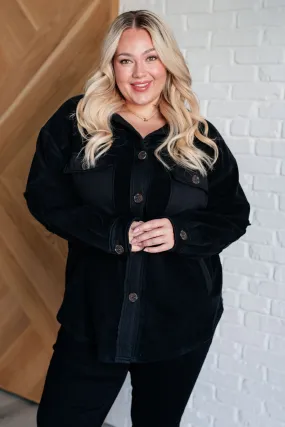 Jodifl -Fantastic in Fleece Jacket in Black