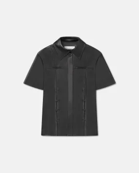 Lani - Sale Okobor™ Alt-Leather Shirt - Black