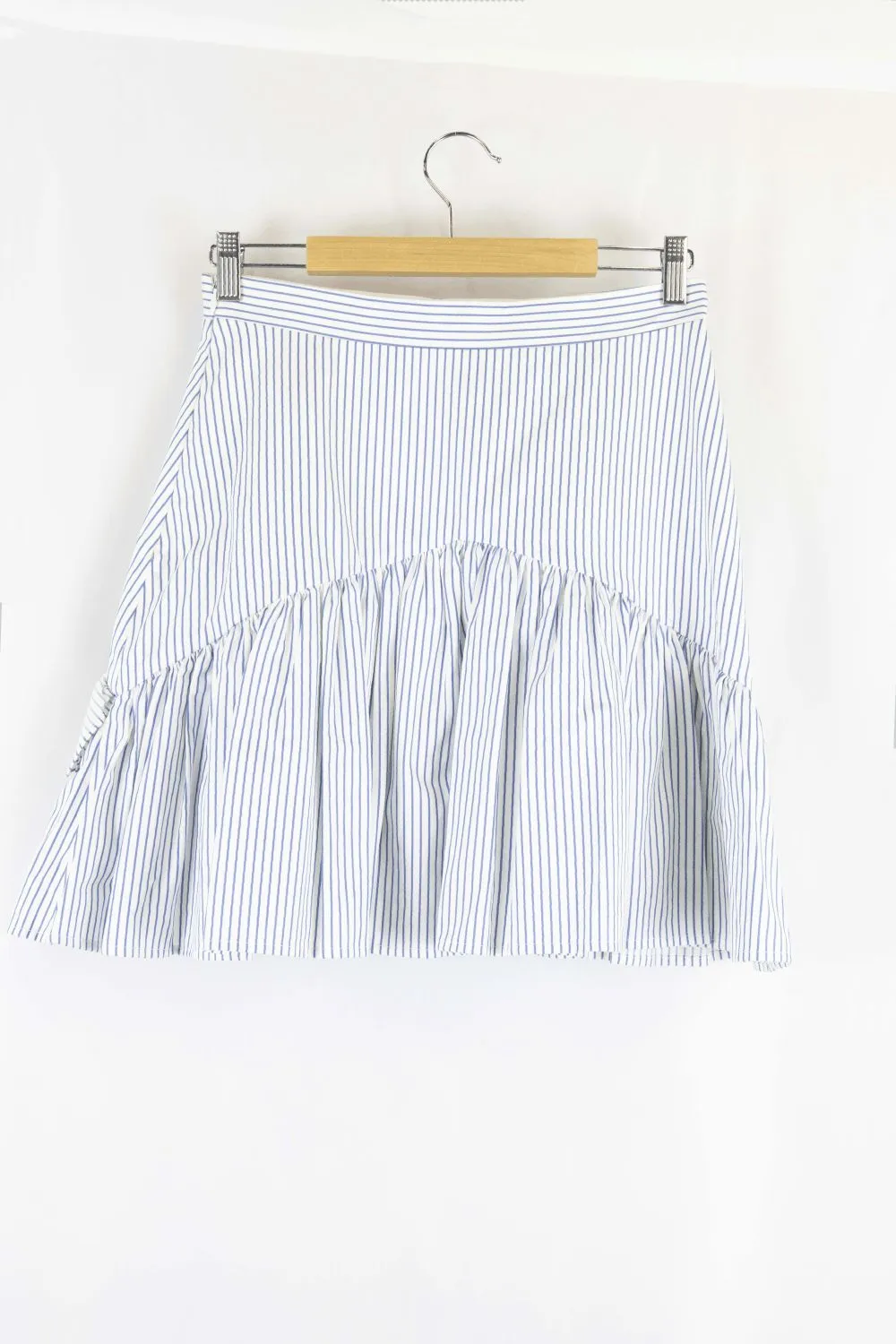 MacGraw Blue And White Striped Skirt 10