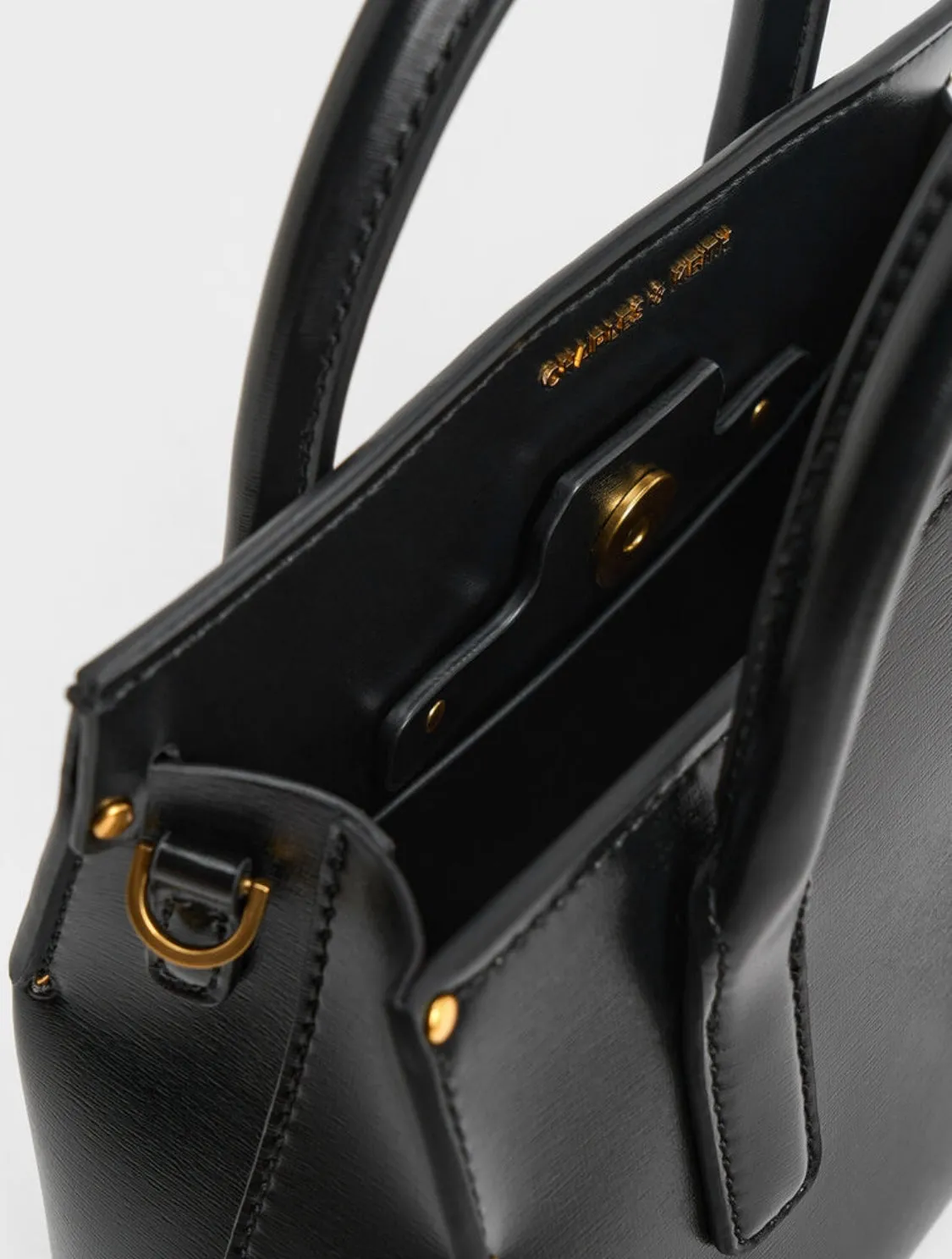 Rene Structured Top Handle Bag