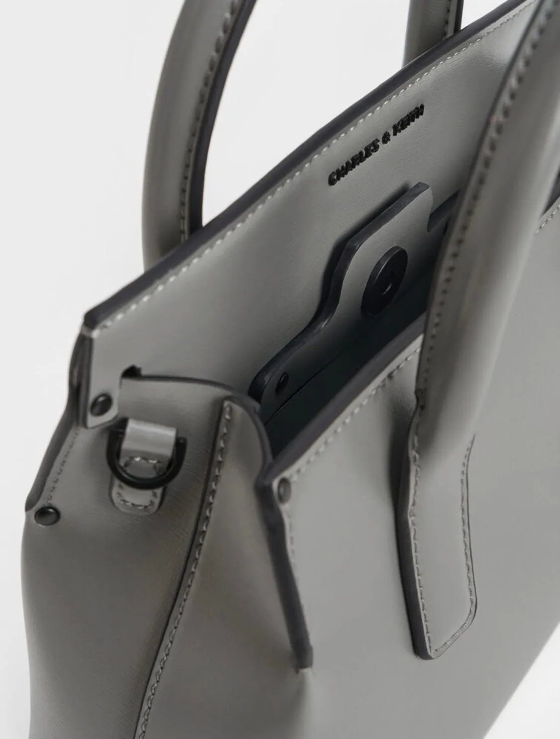Rene Structured Top Handle Bag