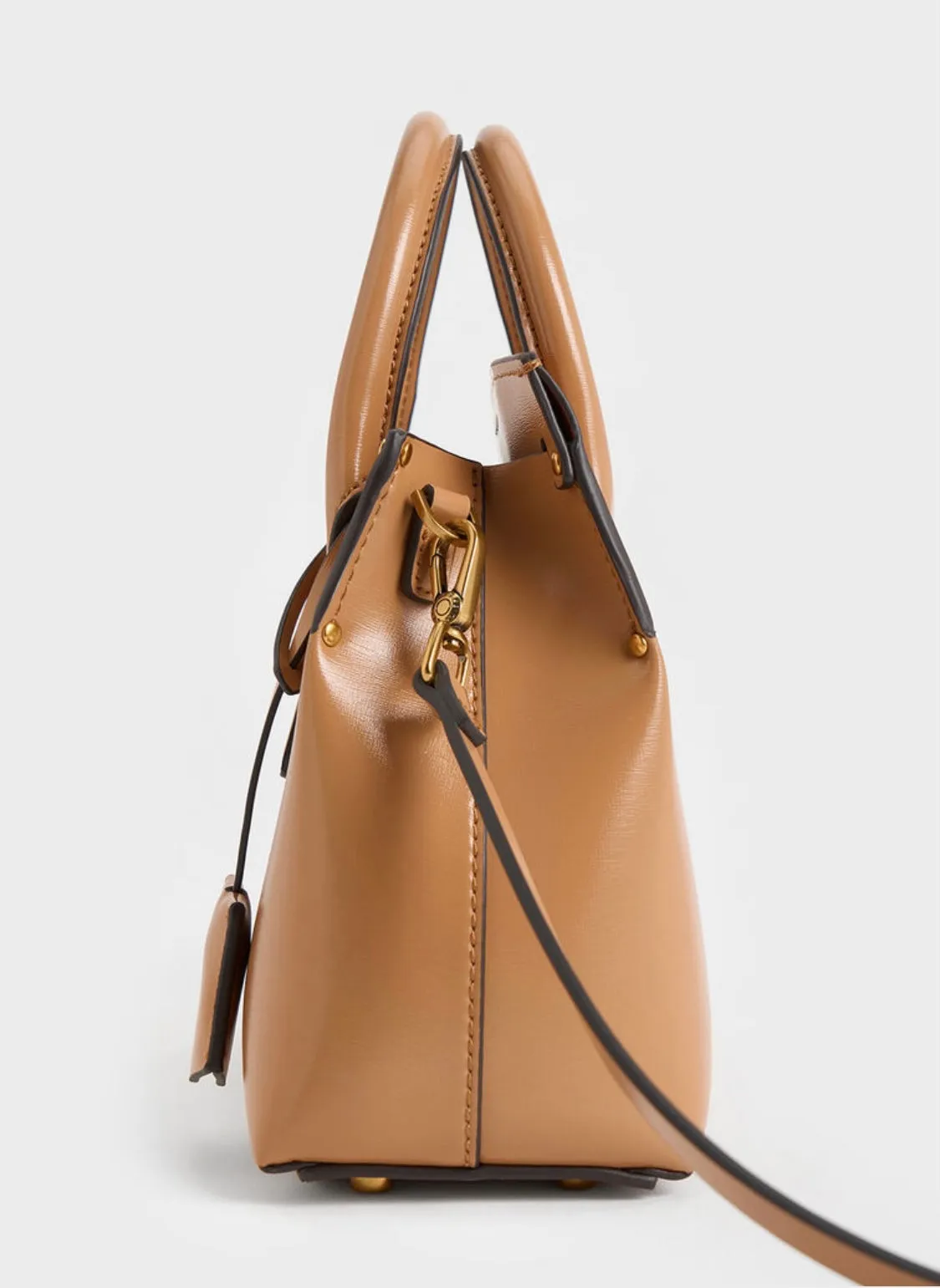 Rene Structured Top Handle Bag