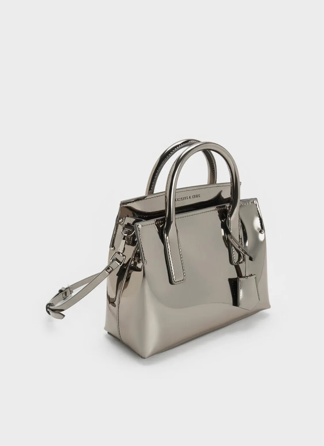 Rene Structured Top Handle Bag