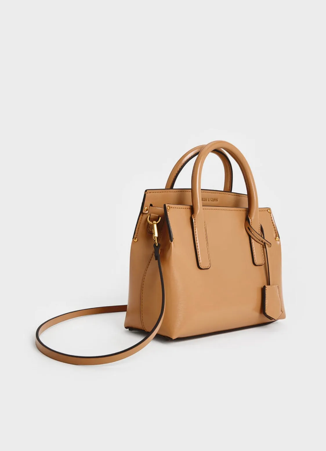 Rene Structured Top Handle Bag