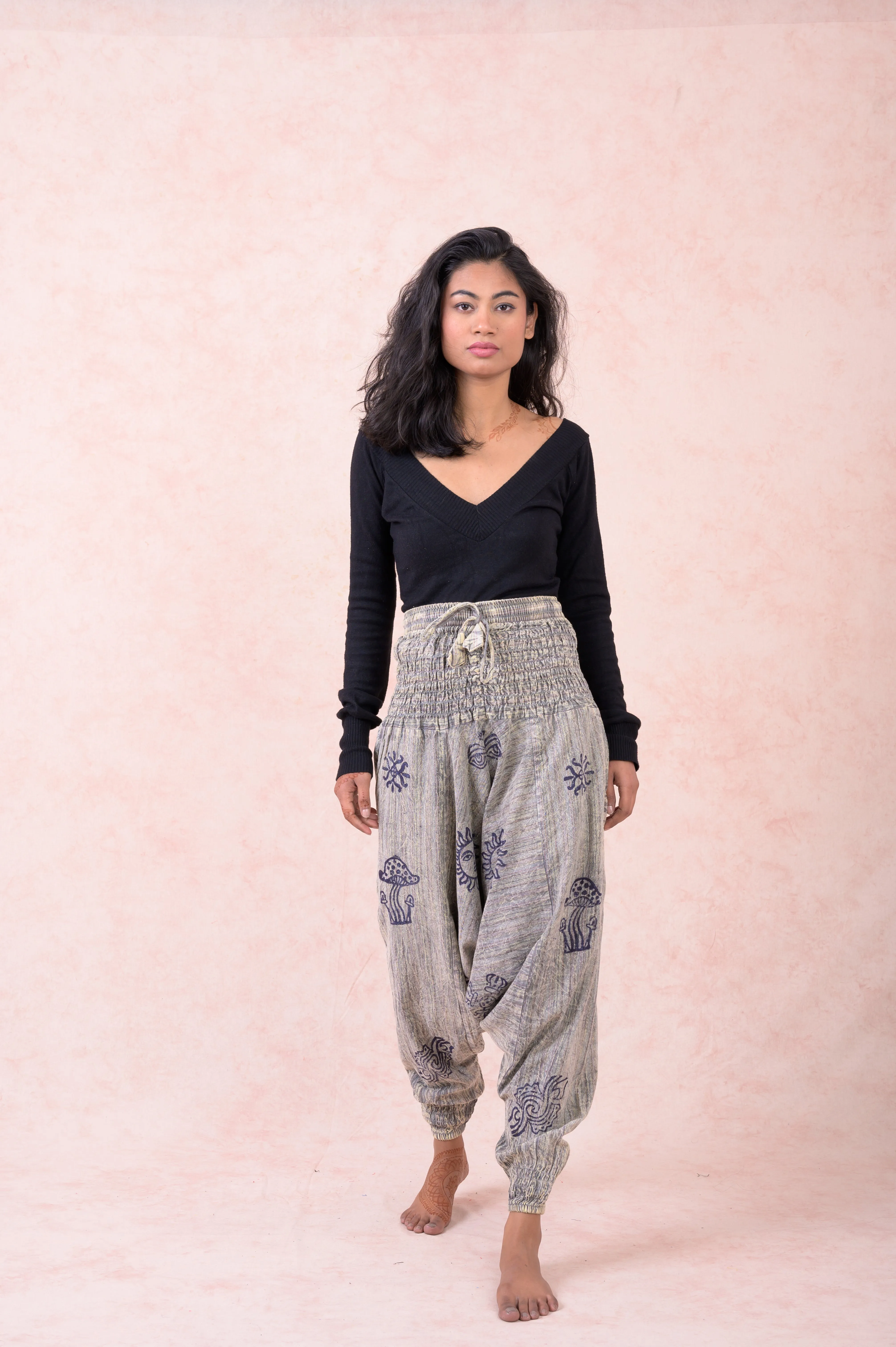 Rhea Striped Tie-Waist Pants