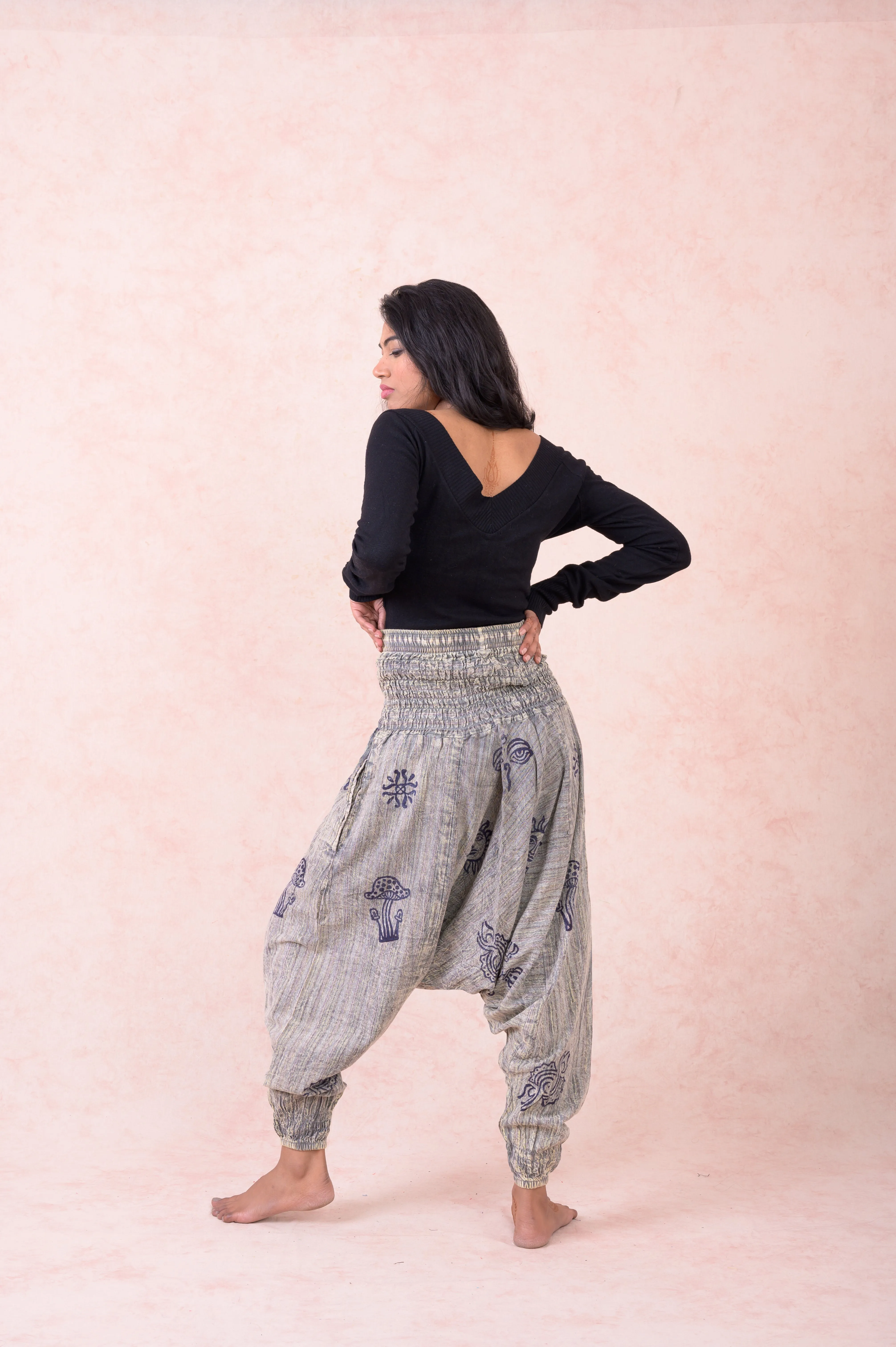 Rhea Striped Tie-Waist Pants